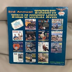 Various - 3rd Annual Wonderful World of Country Music 1965 Vinyl Records